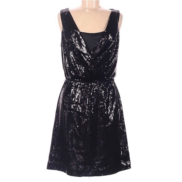 WHITE HOUSE BLACK MARKET Sequined Dress with Rope Belt - Picture 9 of 14
